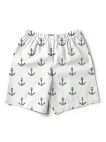 Men's 3D Summer Rudder Printed Beach Shorts - Multicolor - View 2