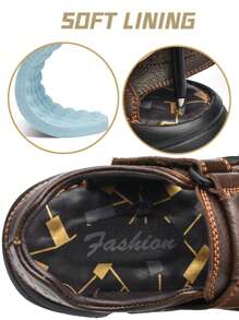 Men's Hollow Out Design Casual Comfortable Outdoor Sandals - Brown - View 9