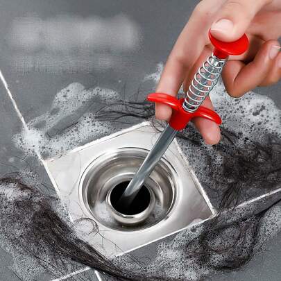 1 件 60 厘米/90 厘米/160 厘米/200 厘米/300 厘米弹簧蛇形排水管清洁器，水槽柱塞疏通工具，适用于家庭厨房
