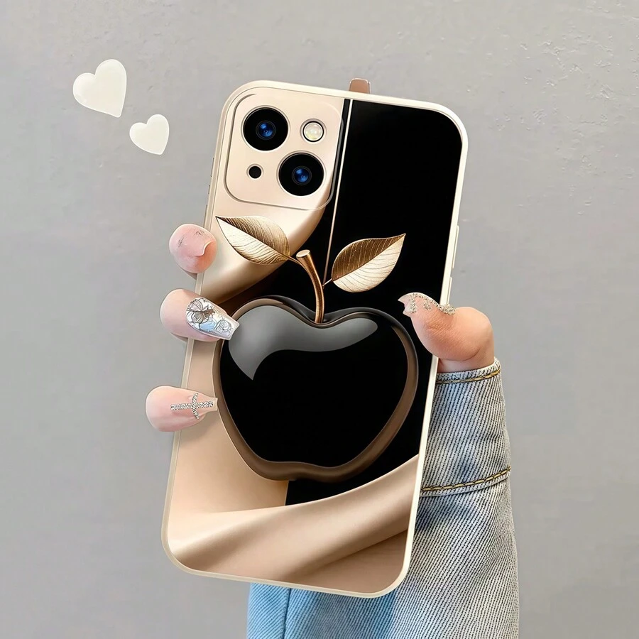 Minimalistisches bedrucktes Handyhülle kompatibel mit iPhone 16 15 Pro Max 14 Plus 13 12 11 ProMax, weiße modische staubdichte und schmutzabweisende Schutzhülle, kreatives Festival Geschenk