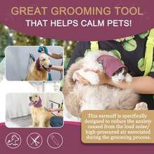 3-Piece Set Of Dog Ear Muffs, Noise Protection Cover, Hearing Pack, Ear Muffs, Winter Scarf