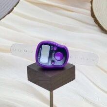 1个可复位液晶5位电子指环计数器，带数字显示，适用于运动、训练、穆斯林念珠和念珠手环计数器 - 彩色 - 查看 14