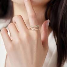 Eleganter Sterling Silber Damen Manschettenring, verstellbares offenes Kreuz-Band mit synthetischem kubischen Zirkonia, Resort-Stil Urlaubsgeschenk, platiniert, perfekt für den täglichen Gebrauch, Feiertage, Valentinstag - passend für alle Jahreszeiten