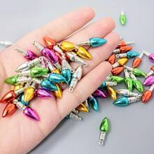 23/49 件彩色圣诞派对装饰品、圣诞树装饰品、完美的 DIY 悬挂装饰，适合节日派对装饰（多色灯泡，0.71 英寸）