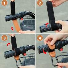 2 piezas de Clips multifuncionales y aleación de aluminio, Gancho para bicicleta eléctrica, motocicleta, cochecito, portátil y ajustable