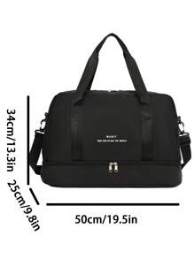 大容量行李过夜旅行包，健身房运动瑜伽手提包，干湿分离单肩手提包带鞋隔层，适用于商务、度假、户外、滑雪、健身、劳保和送货洗漱包洗漱包化妆包化妆收纳海滩沙滩包度假必需品学校用品旅行必需品女士大学宿舍浴室返校用品学校包学校配件学校用品