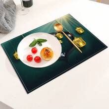 4pcs/Set Printed Linen Placemats, Woven Linen Rectangular Tablemats For Dining, Kitchen - Non-Slip And Heat-Resistant Placemats For Coffee Table, Dining Table Decor