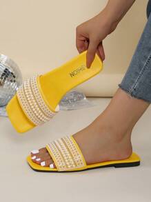 Women's Flat Sandals, Fashionable, High-End, Elegant, Comfortable, Easy To Wear, Ideal Choice For Ladies