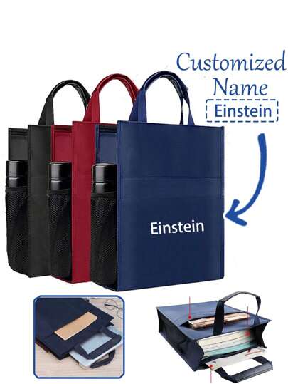 1 Stück wasserdichte Dokumententasche, anpassbarer Aktenordner, strapazierfähige Tragetasche für Studenten, anpassbares Logo, Geschenk zum Geburtstag/Schulanfang, Schulmaterial