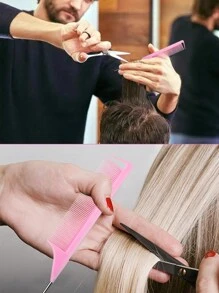 10 قطع مجموعة تصفيف الشعر: زجاجة رذاذ شعر سعة 200 مل، طقم 3 أمشاط، 6 مشابك شعر على شكل تمساح، مناسبة للاستخدام المنزلي/صالون، إكسسوارات الشعر - متعدد الألوان - مشاهدة 9