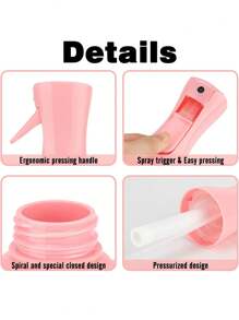 10 قطع مجموعة تصفيف الشعر: زجاجة رذاذ شعر سعة 200 مل، طقم 3 أمشاط، 6 مشابك شعر على شكل تمساح، مناسبة للاستخدام المنزلي/صالون، إكسسوارات الشعر - متعدد الألوان - مشاهدة 7