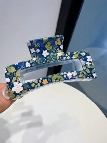 1 szt./3 szt./6 szt. Damskie spinki do włosów z drobnym kwiatowym nadrukiem, świeże i słodkie akcesoria do włosów do upięć, spinka do włosów, spinka do włosów na jesień i zimę do strojów wakacyjnych dla kobiet - Wielokolorowe - Zobacz 12