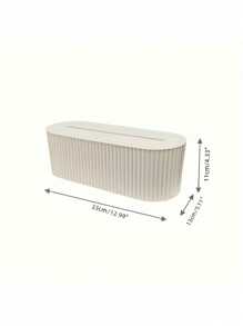 1 个带盖电缆管理盒，大容量办公室电缆整理器，桌面电源线存储，节省家庭、办公室、客厅空间