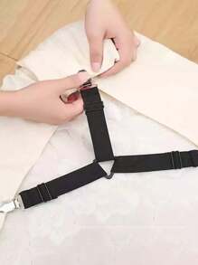 1/4/12 pièces Bandage élastique ajustable, fixateur anti-dérapant pour draps, couettes, ensembles de canapés, nappes, tentes, boucles de rideaux, fixateur de draps multifonctionnel, articles essentiels pour le domicile et les voyages, utilisation dans plusieurs scénarios, crochets adhésifs, porte-serviettes, décoration murale de chambre à coucher, cintres, crochets, cintres, retour à l'école, étagères, organisation et stockage, porte-clés, porte-clés mural, porte-clés, crochet adhésif, porte-manteau, décoration de chambre, accessoires de cuisine