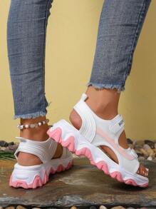 Women's Versatile Sandals, New Summer Fashion Platform Shoes, Soft Bottom Casual Beach Shoes