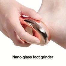 修脚脚锉、脚锉刀、脚跟刮刀、脚锉刀、脚用脚锉和脚部老茧去除器、脚部死皮刷 - 金色 - 查看 1