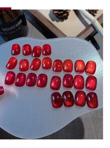 annies 16ml/1 conjunto Série Rosas da Noite 6 Cores Esmalte de Unhas Gel Efeito Gato, 2025 Vermelho Cereja Mais Novo Efeito Gato Manicure DIY Unhas - Multicolorido - Visão 10