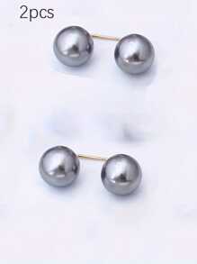 2 Sweaters, Scarves And Hats Clip Neckline Brooches, Faux Pearl Brooches For Women And Girls, Fashion Decorative Pins For Clothes, Jackets And Pants Birthday
