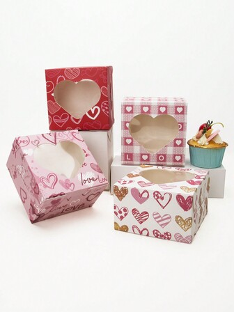 5/10 brödlådor för kakor, bakverk, choklad, kakor, fester, födelsedagsfester, bröllop, påsk