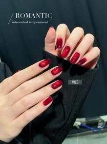 annies 16ml/1 conjunto Série Rosas da Noite 6 Cores Esmalte de Unhas Gel Efeito Gato, 2025 Vermelho Cereja Mais Novo Efeito Gato Manicure DIY Unhas - Multicolorido - Visão 8
