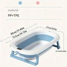 1pc Foldable Dog Lover And Dog Mom Love Bathing Basin, With Drain Plug - Made Of PP Material, Suitable For Bathing Cat Lover And Cat Mom Loves And Dog Lover And Dog Mom Loves, With Sturdy Support Legs, For Indoor And Outdoor Use, Space-Saving, Especially Suitable For Dog Lover And Dog Mom Loves