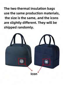 1pc Portable Lunch Bag Waterproof Thermal Insulated Lunch Box Bento Pouch Dinner Insulation Bag Student Thickened Cute Lunch Fruit Bag ; School Stuff Bag For School Work Lunch Bag For Women Cooler Bag