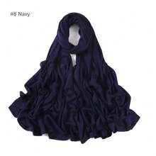 1 Piece Stretch Jersey Turban Stretchy Head Wrap Knit Headwraps Urban Hair Scarf Head Wrap Solid Color Ultra Soft Extra Long Breathable Head Band Tie For Women Casual - Multicolor - View 10