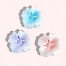 3PCS/6PCS/SET Ladies Gradient Color Flower Non-Slip Hair Claw Spring/Summer New Bohemian Style Suitable For All Hair Sizes And Lengths Holiday Gift Holiday Travel - Multicolor - View 13