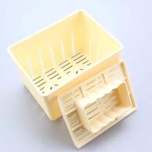 Molde de prensa de tofu de plástico, molde de tofu casero, molde para hacer tofu de soja con tela de queso, conjunto de herramientas de cocina 4HSJ - Solo moho - Ver 2