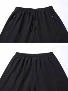 Bộ 4 quần short thể thao thường ngày cho nam, quần dài đến giữa đùi thoáng khí khi chạy bộ/tập luyện thể dục, mặc ngoài trời trên bãi biển - Nhiều màu - Xem 3