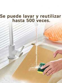 4pcs Reusable Oven Liners, Permanent Non-Stick Oven Liner Sheets, Heat Resistant (11.8 Inch X 15.7 Inch) - Brown 11.8in*15.7in - View 3