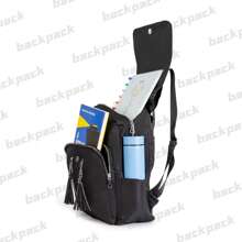 Large Women's Backpack With Anti-Theft Cover - màu đen - Xem 3