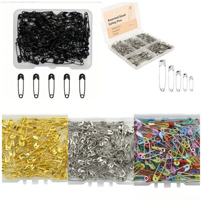 120pcs/300pcs Premium Black Pins,0.75inch Metal Pins Small, Versatile, And Easy-To-Use Sewing Notions For Crafting, Quilting, And DIY Projects - High-Quality, Rust-Resistant And Corrosion-Free(Box Not Include )
