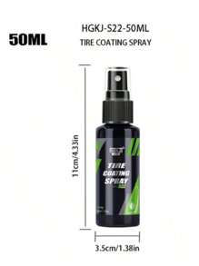 HGKJ-S22 Car Tire Shine Coating Spray, Tyre Plastic Rubber Wheel Restorer Agent Spray, Polishing Brightener Auto Car Detailing,Providing Protection & Long,Tire Shine Spray Glossy, Black Tyre Polish Dressing Coating Magic Brightener, Long-Lasting, UV Proection, ALL-IN-ONE Tyre Refurbish Agent