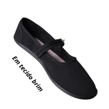 Women's Comfortable Moleca Doll Ballet Dance Shoes Denim Fabric