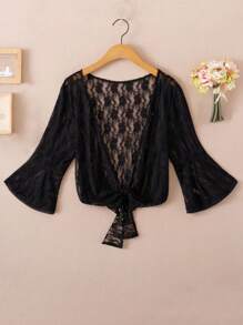 1 件夏季雪纺开衫披肩轻质短款披肩短上衣，百搭吊带裙