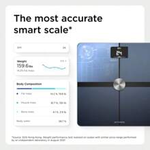 WITHINGS Body Smart Accurate Scale For Weight Fat Percentage Body Composition Scales Wi-Fi Bluetooth Weight Scale Apple Health  Fit Compatible Digital Batoom Scale - Black-BodySmart - View 3