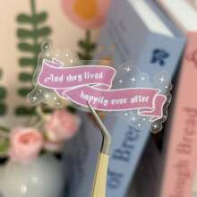 Happily Ever After Banner Transparent Laptop Sticker/ Cell Phone Case Bullet Journal Planner Decal Water Bottle,School Supplies,Back To School - Multicolor - View 10