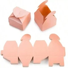 10 Peças Caixas de Presente de Doces em Formato de Coração Criativas Vermelhas/Rosas, Adequadas para Dia dos Namorados, Casamento, Lembrancinhas de Doces, Aniversário, Comemoração de Feriados, Festa - Multicolorido - Visão 10