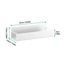 Estantería lateral de montaje en pared para refrigerador, lavadora, estantería de pared de una sola capa para especias, soporte magnético para especias, sin necesidad de perforación