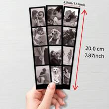 1 pieza/3 piezas/7 piezas de tira de película fotográfica personalizada, 1 pieza de regalo de foto personalizado con 4 imágenes, impresión con estilo retro, recuerdo de la boda, regalo de fotografía de película, marcador de libros de foto personalizado, tiras de foto personalizadas, cubierta del fotomatón de boda, marco de película Guarda la tarjeta, plantilla editable, regalo personalizado, regalo personalizado para cumpleaños, regalo de San Valentín, San Valentín, Año Nuevo, regalo para ella, regalo para él, regalo para amigos, decoración del hogar, decoración, multifuncional, antimoho, ornamental, exquisito, elegante, de alta calidad, adorable, moderno, personalizado, único, regalo ideal para él, regalo ideal para ella, ella, novio, novia, papá, mamá, familia, amigos, hijo, hija, niños, cocina, comedor, dormitorio, oficina, sala de estar, hogar, jardín, sala de té, para aniversarios, para cumpleaños, para housewarming, para graduación