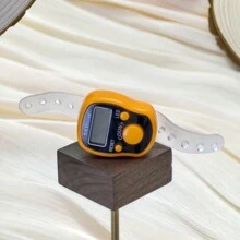 1个可复位液晶5位电子指环计数器，带数字显示，适用于运动、训练、穆斯林念珠和念珠手环计数器 - 彩色 - 查看 8