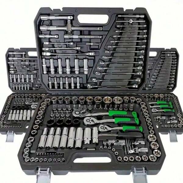 Kit di riparazione meccanica definitivo 46 in 1 - Set di chiavi dinamometriche e cacciaviti a cricchetto avanzati - Soluzione super compatta e completa per la manutenzione di auto, bici e moto