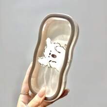 Surprised Puppy Pattern Glasses Case Transparent Portable Anti-Pressure Cloud Design Magnetic Suction Box Portable Myopia Glasses Retro Glasses Case Sunglasses Storage Men And Women - Cute Holiday Gift, Gender Reveal Party, Perfect For Birthdays, Weddings, Parties, The Perfect Gift For Colleagues, Friends, And Family, Back To School