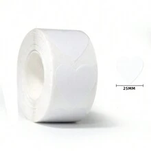 1 Cuộn/500 Nhãn dán hình trái tim màu hồng, kích thước 1 inch, dùng để dán lên giấy, thích hợp cho Ngày Valentine, Kỷ niệm ngày cưới, Thiệp mời, Phong bì, Nhãn dán dễ thương cho Bao bì chai nước (500 nhãn/cuộn), Đồ dùng học tập, Đồ dùng làm sổ lưu niệm, Nhãn dán vui nhộn, Nhãn dán máy tính xách tay, Nhãn dán điện thoại Kindle. - Nhiều màu - Xem 17