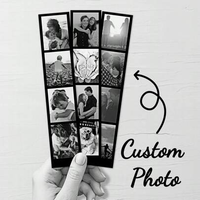 1pc/3pcs/7pcs Custom Photo Film Strip, 1pc Personalised Photo Gift With 4 Images, Retro Style Print, Wedding Keepsake, Film Photography Gift, Custom Photo Bookmark,Personalized Customized Photo Strips,Wedding Photo Booth Cover,Movie Frame Save The Card,Editable Template,Personalized Gift,Custom Gift For Birthday,Valentine's Day Gift, Valentines, New Year,Gift For Her, Gift For Him, Gift For Friends, Home Decor, Decoration,Multi-Functional, Anti-Mold,Ornamental,Exquisite,Stylish,High-Quality,Adorable,Modern,Custom,Unique,Personalized,Ideal Gifts For Him,Ideal Gifts For Her,Her,Boyfriend,Girlfriend,Dad,Mom,Family,Friends,,Kitchen,Dining Room,Bedroom,Office,Living Room,Home,Garden,Tea Room,For Anniversaries,For Birthdays,For Housewarming,For Graduation,Warm Ambience, Autumn Home Refresh, Xmas Decoration,Home Harmony