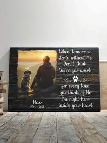 Tranh Canvas Ảnh Cá Nhân Hóa, Quà Tặng Mất Chó, Quà Tặng Tưởng Niệm Thú Cưng, Chia Buồn Với Chó, Chúa Thấy Bạn Mệt Mỏi, Nhiều Lựa Chọn Họa Tiết - Nhiều màu - Xem 7