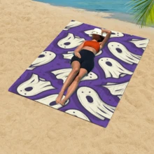 1 pièce Serviette de plage en fibre ultra-fine à point de croix, serviette de plage de dessin animé à séchage rapide, serviette absorbante pour la transpiration quotidienne, serviette de bain à impression numérique pour la plage, l'hôtel, la natation, le fitness en plein air. Très grande serviette de bain