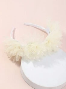 1pc Girls Pearl Flower Headband, Minimalist & Fashionable For Casual And Daily Wear - Pearl Flowers - View 10