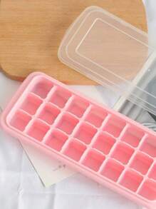 CAFELFFE 1/2 件冰箱冰格硅胶模具，现代透明 24 格冰箱冰格制造托盘
